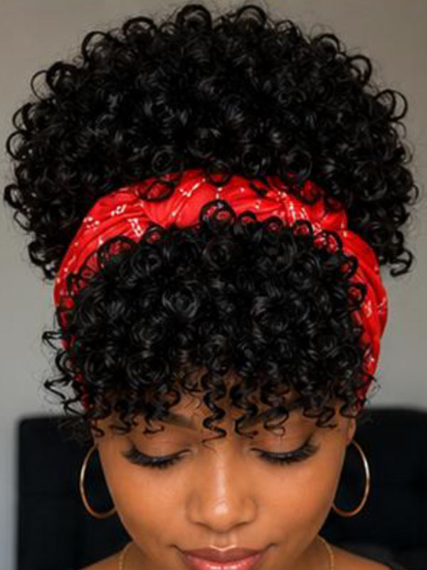 Ocean Hair Fringe Egg Short Wig Natural Black Color Beginner Friendly