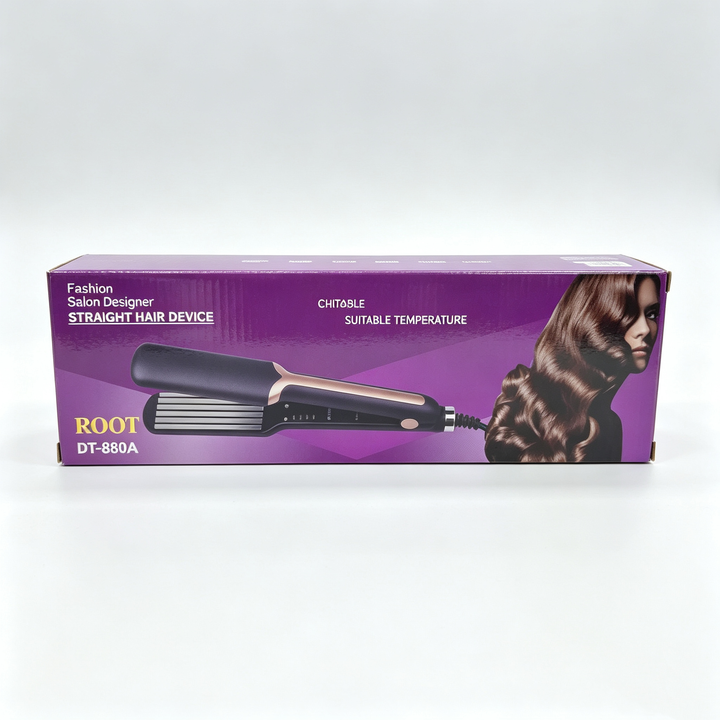 ROOT DT-880A Professional Wide Plate Hair Straightener Adjustable Temp Flat Iron