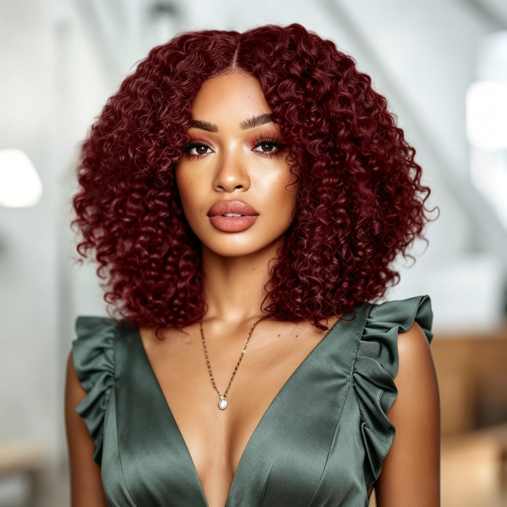 Jerry Curly Human Hair Wig 13x4 Lace Front / 4x4 Closure 