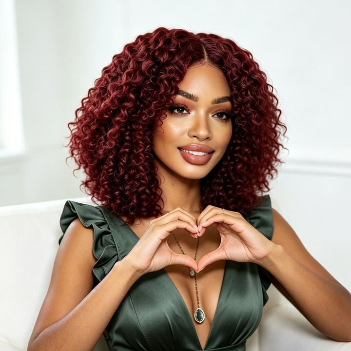 Jerry Curly Human Hair Wig 13x4 Lace Front / 4x4 Closure 