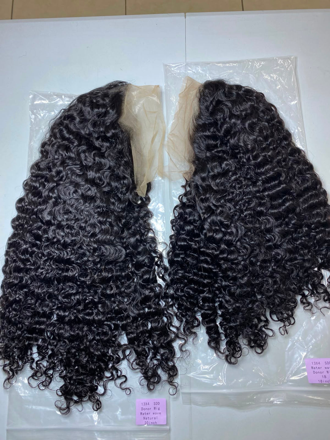 Ocean Hair 13x4 Lace Front Donor Water Wave Super Double Drawn Wig 18-22 Inch