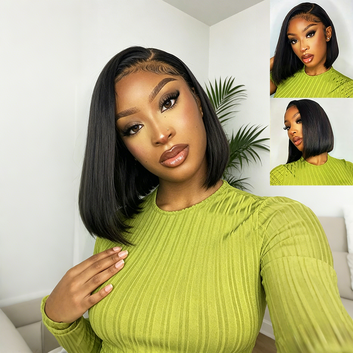 Ocean Hair 13x4 SDD Vietnamese Straight Lace Front Wig Black 10-22 Inch