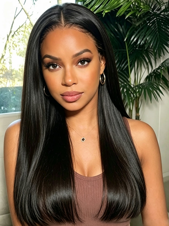 Ocean Hair 13x4 SDD Vietnamese Straight Lace Front Wig Black 18-22 Inch