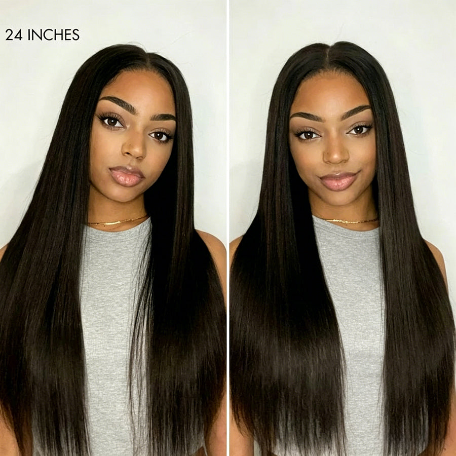 Ocean Hair 13x4 Straight Lace Front Wig Black Color Long Hair Wig 18-32 Inch