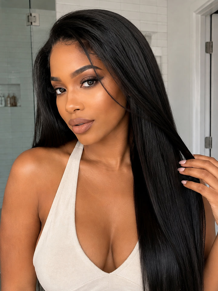 Ocean Hair Glueless 6x2 Closure Lace Long Straight Hair Wig 32 Inch