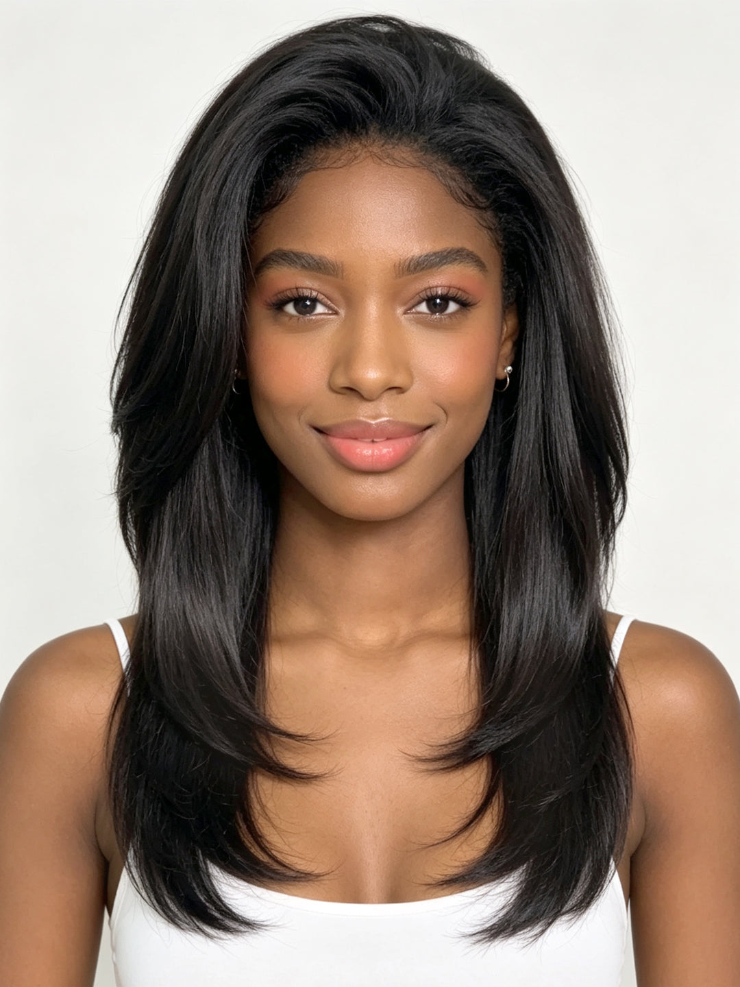 Ocean Hair Special 20 Inch Straight 13x4 Lace Front Wig Black Piano Color