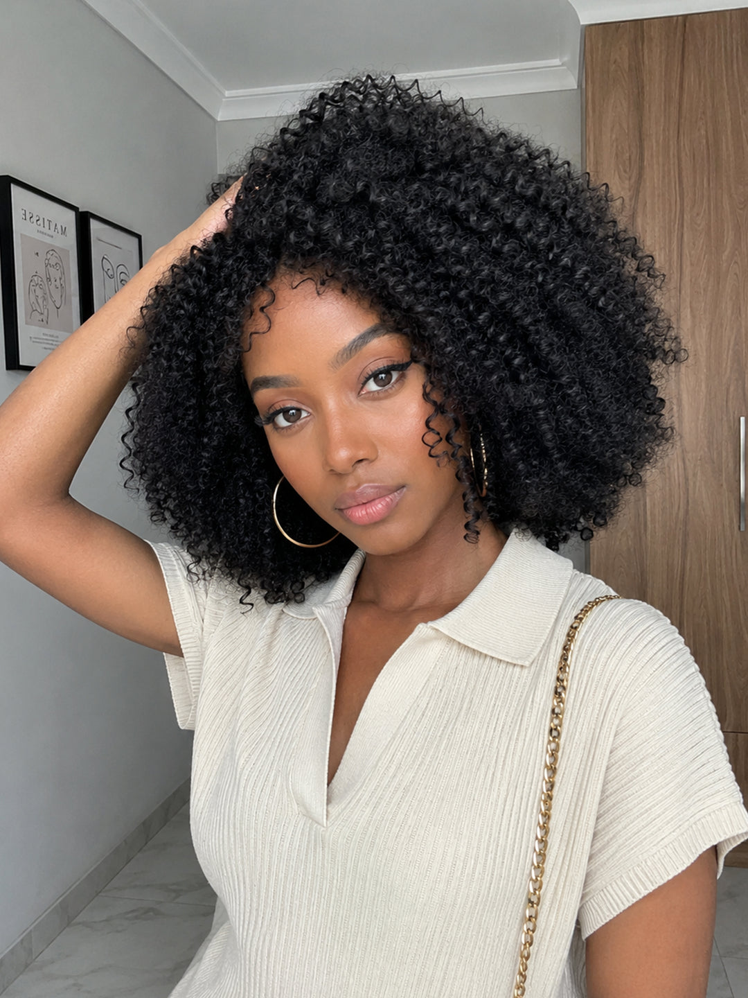 Special | Ocean Hair 4X4 SDD Jerry Curl Lace Closure Wig Color 1B