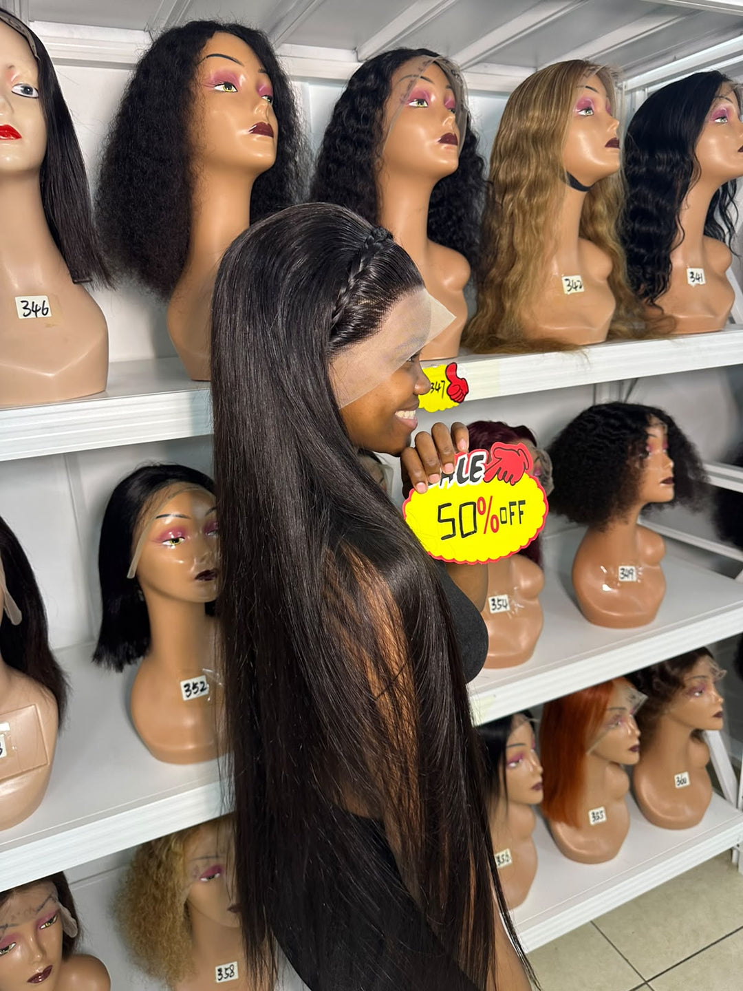 Ocean Hair Straight 13x4 Raw Virgin Hair Wig Black 40 Inch