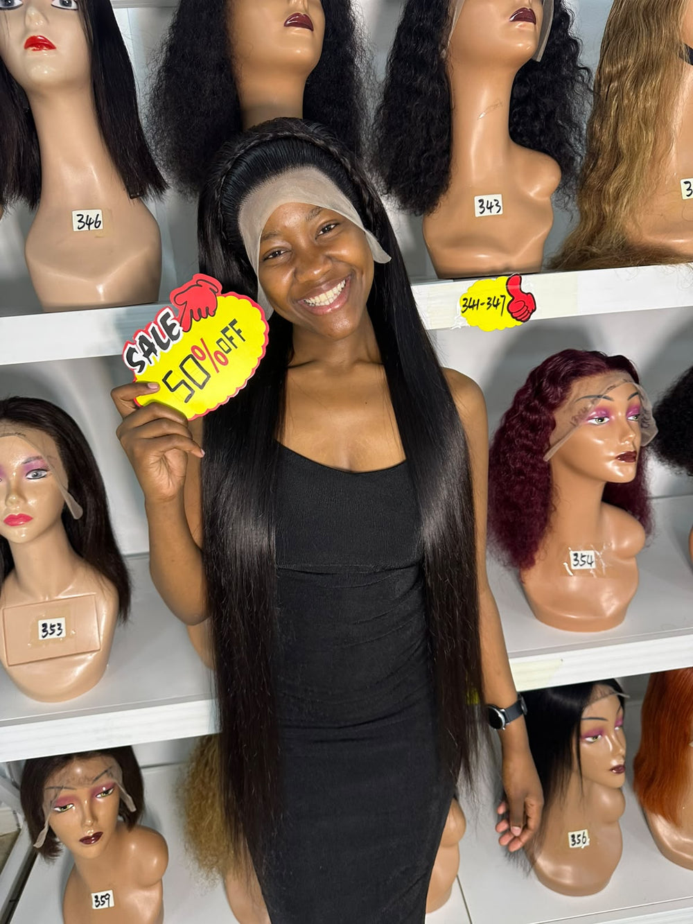 Ocean Hair Straight 13x4 Raw Virgin Hair Wig Black 40 Inch
