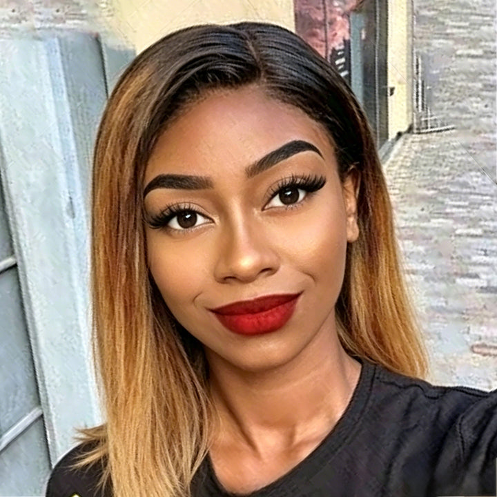 13x4 Bob Straight Double Drawn Lace Front Wig 
