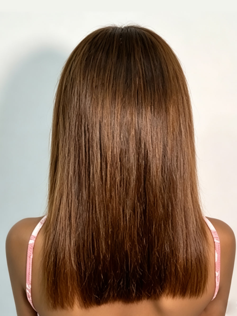 Ocean Hair 13x4 Double Drawn Straight Lace Front Wig Chocolate Bob Wig