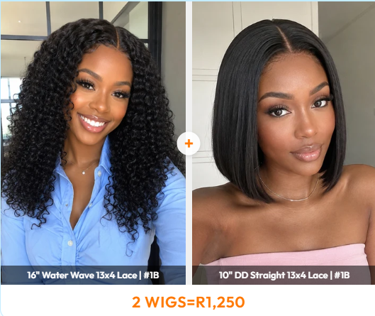 Ocean Hair 13x4 Lace Front Water Wave Bob Wig 1B Black Color Hair Wig
