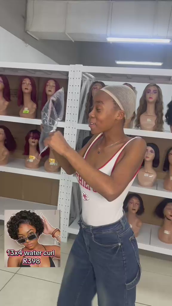 13x4 Water Curl Wig 