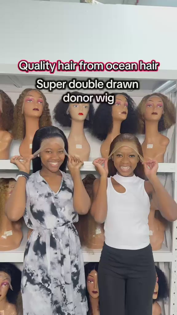 Ocean Hair Donor SDD Hair Bone  Straight 13x4 Lace Front Wig 24 Inch
