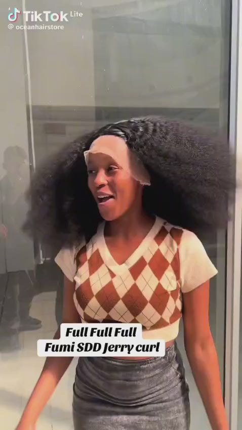Ocean Hair Winter Trendy FUMI Water Wave Jerry Curl Wig 13x4 SDD 14 to 26 Inch