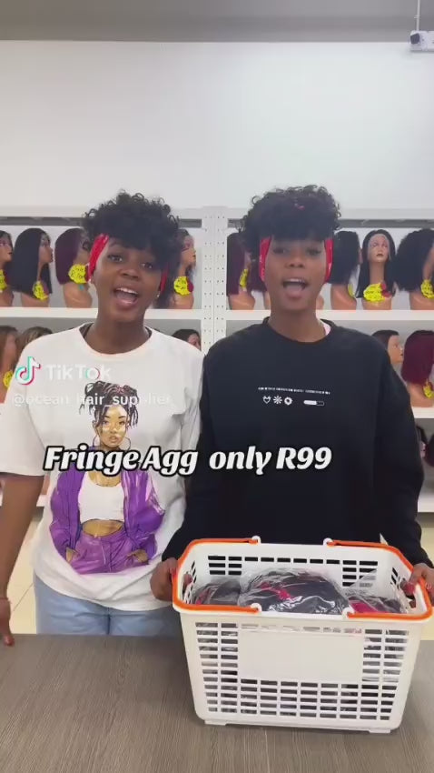 Special | Ocean Hair Beginner and Budget- Friendly Trendy Fringe Egg Short Wig Natural Black