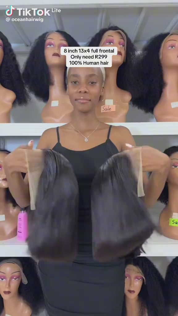 [Buy 1 GET A Free Spray] 13x4 Full Lace Frontal Straight Bob 