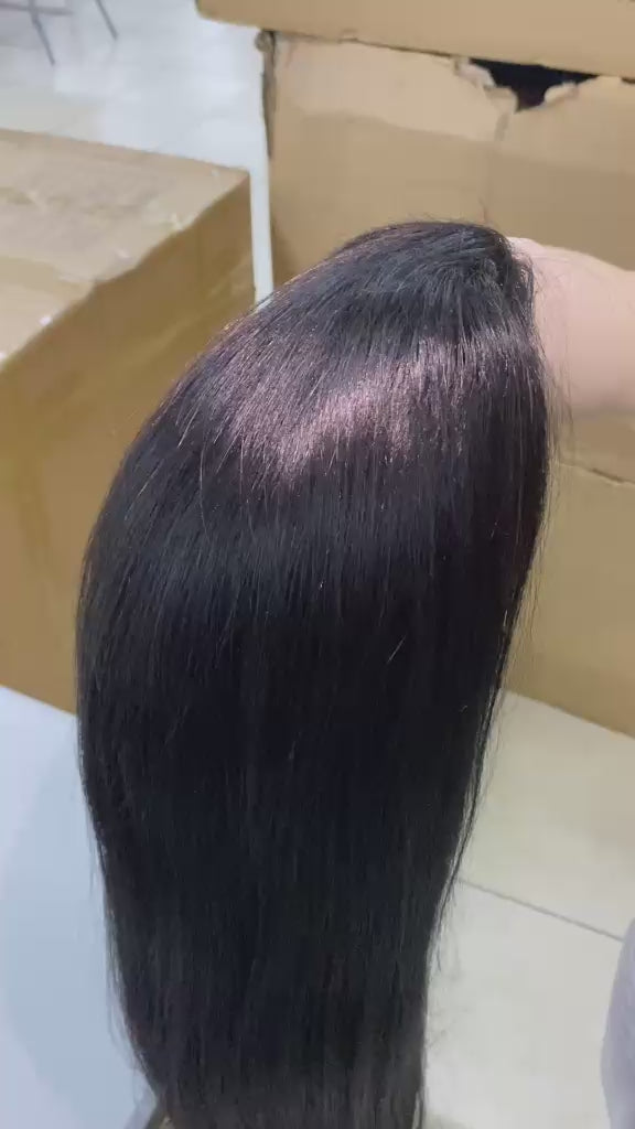 Ocean Hair 13x4 SDD Vietnamese Straight Lace Front Wig Black 18-28 Inch